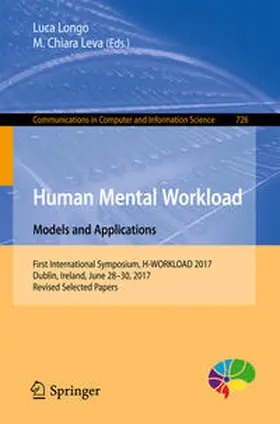 Longo / Leva | Human Mental Workload: Models and Applications | E-Book | sack.de