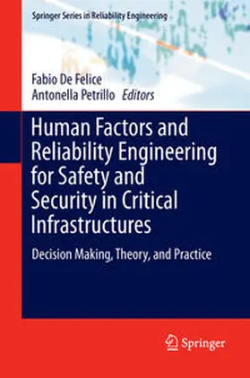 Petrillo / De Felice |  Human Factors and Reliability Engineering for Safety and Security in Critical Infrastructures | Buch |  Sack Fachmedien