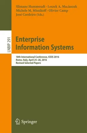 Hammoudi / Maciaszek / Cordeiro |  Enterprise Information Systems | Buch |  Sack Fachmedien