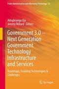 Millard / Ojo |  Government 3.0 ¿ Next Generation Government Technology Infrastructure and Services | Buch |  Sack Fachmedien