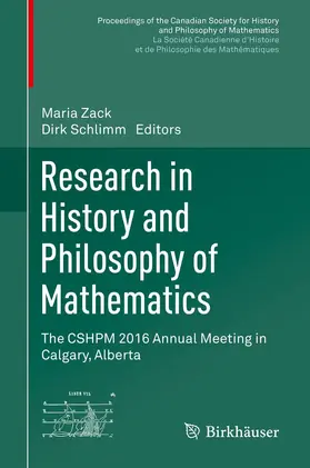 Schlimm / Zack |  Research in History and Philosophy of Mathematics | Buch |  Sack Fachmedien