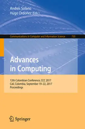 Solano / Ordoñez | Advances in Computing | E-Book | sack.de