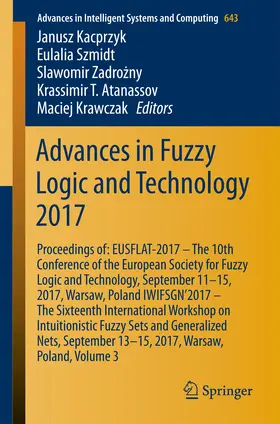 Kacprzyk / Szmidt / Zadrozny | Advances in Fuzzy Logic and Technology 2017 | E-Book | sack.de