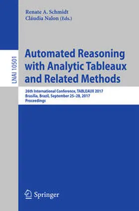 Schmidt / Nalon | Automated Reasoning with Analytic Tableaux and Related Methods | E-Book | www.sack.de