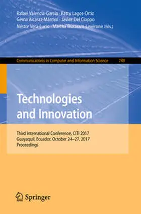 Valencia-García / Lagos-Ortiz / Alcaraz-Mármol | Technologies and Innovation | E-Book | sack.de