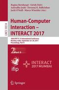 Bernhaupt / Dalvi / Winckler |  Human-Computer Interaction - INTERACT 2017 | Buch |  Sack Fachmedien