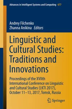 Filchenko / Anikina | Linguistic and Cultural Studies: Traditions and Innovations | E-Book | sack.de