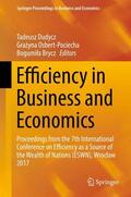 Dudycz / Brycz / Osbert-Pociecha |  Efficiency in Business and Economics | Buch |  Sack Fachmedien