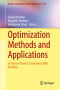 Butenko / Pardalos / Shylo |  Optimization Methods and Applications | eBook | Sack Fachmedien