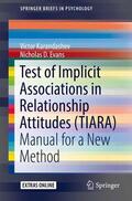 Karandashev / Evans |  Karandashev, V: Test of Implicit Associations in Relationshi | Buch |  Sack Fachmedien