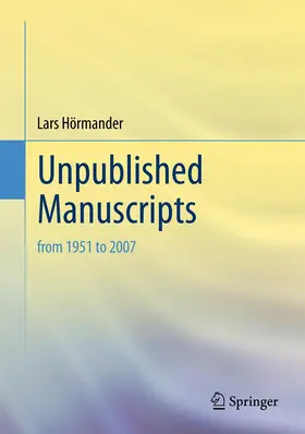 Hörmander |  Unpublished Manuscripts | Buch |  Sack Fachmedien