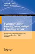 Zorkadis / Katsikas |  E-Democracy ¿ Privacy-Preserving, Secure, Intelligent E-Government Services | Buch |  Sack Fachmedien