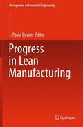 Davim |  Progress in Lean Manufacturing | Buch |  Sack Fachmedien