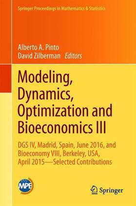 Zilberman / Pinto |  Modeling, Dynamics, Optimization and Bioeconomics III | Buch |  Sack Fachmedien