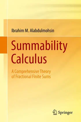 Alabdulmohsin |  Summability Calculus | eBook | Sack Fachmedien