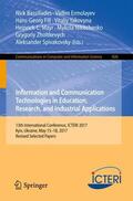 Bassiliades / Ermolayev / Fill |  Information and Communication Technologies in Education, Research, and Industrial Applications | Buch |  Sack Fachmedien