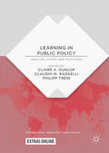 Dunlop / Radaelli / Trein |  Learning in Public Policy | eBook | Sack Fachmedien