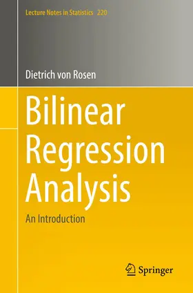 von Rosen |  Bilinear Regression Analysis | Buch |  Sack Fachmedien