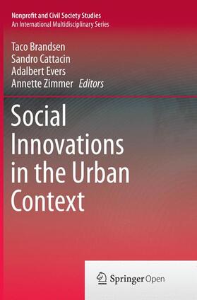 Brandsen / Zimmer / Cattacin |  Social Innovations in the Urban Context | Buch |  Sack Fachmedien