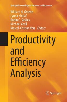 Greene / Khalaf / Voia | Productivity and Efficiency Analysis | Buch | 978-3-319-79460-0 | sack.de