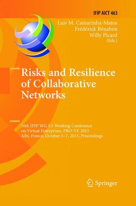 Camarinha-Matos / Picard / Benaben | Risks and Resilience of Collaborative Networks | Buch | 978-3-319-79585-0 | sack.de