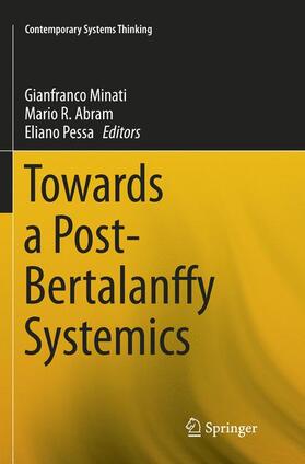 Minati / Pessa / Abram |  Towards a Post-Bertalanffy Systemics | Buch |  Sack Fachmedien