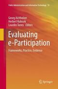 Aichholzer / Torres / Kubicek |  Evaluating e-Participation | Buch |  Sack Fachmedien