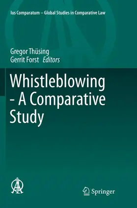 Forst / Thüsing |  Whistleblowing - A Comparative Study | Buch |  Sack Fachmedien