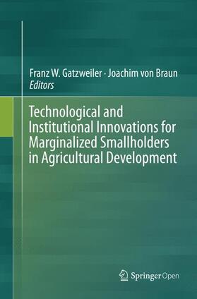 von Braun / Gatzweiler | Technological and Institutional Innovations for Marginalized Smallholders in Agricultural Development | Buch | 978-3-319-79832-5 | sack.de
