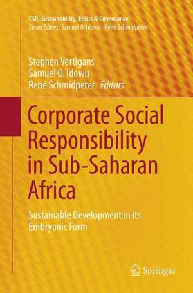 Vertigans / Schmidpeter / Idowu |  Corporate Social Responsibility in Sub-Saharan Africa | Buch |  Sack Fachmedien