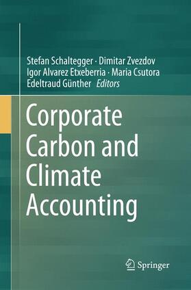 Schaltegger / Zvezdov / Günther | Corporate Carbon and Climate Accounting | Buch | 978-3-319-80200-8 | sack.de