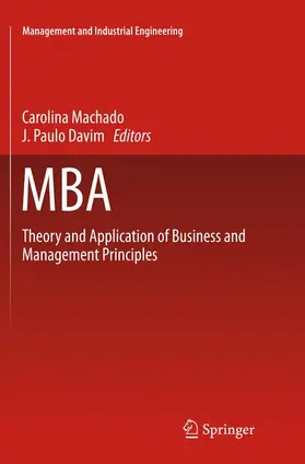 Davim / Machado |  MBA | Buch |  Sack Fachmedien
