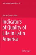 Tonon |  Indicators of Quality of Life in Latin America | Buch |  Sack Fachmedien