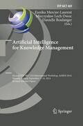 Mercier-Laurent / Boulanger / Owoc |  Artificial Intelligence for Knowledge Management | Buch |  Sack Fachmedien