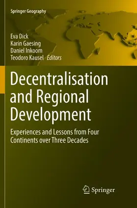 Dick / Kausel / Gaesing |  Decentralisation and Regional Development | Buch |  Sack Fachmedien