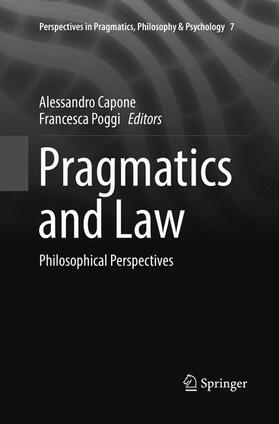 Poggi / Capone | Pragmatics and Law | Buch | 978-3-319-80796-6 | sack.de