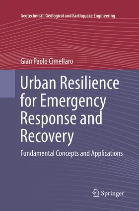 Cimellaro |  Urban Resilience for Emergency Response and Recovery | Buch |  Sack Fachmedien