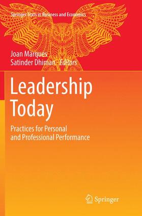 Dhiman / Marques | Leadership Today | Buch | 978-3-319-80947-2 | sack.de