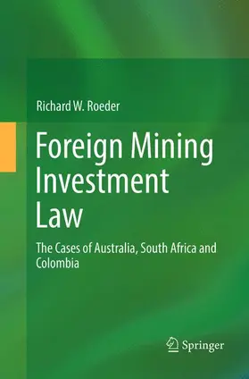 Roeder |  Foreign Mining Investment Law | Buch |  Sack Fachmedien