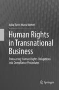 Wetzel |  Human Rights in Transnational Business | Buch |  Sack Fachmedien