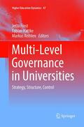 Frost / Reihlen / Hattke |  Multi-Level Governance in Universities | Buch |  Sack Fachmedien