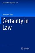 Ávila |  Certainty in Law | Buch |  Sack Fachmedien