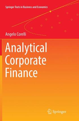 Corelli | Analytical Corporate Finance | Buch | 978-3-319-81912-9 | sack.de