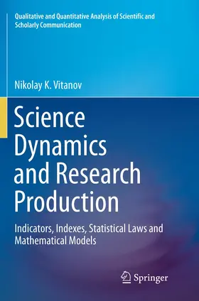Vitanov |  Science Dynamics and Research Production | Buch |  Sack Fachmedien