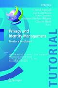 Aspinall / Camenisch / Raab |  Privacy and Identity Management. Time for a Revolution? | Buch |  Sack Fachmedien