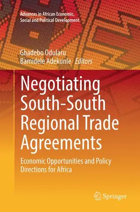 Adekunle / Odularu |  Negotiating South-South Regional Trade Agreements | Buch |  Sack Fachmedien