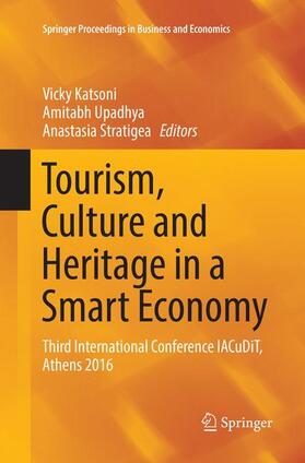 Katsoni / Stratigea / Upadhya |  Tourism, Culture and Heritage in a Smart Economy | Buch |  Sack Fachmedien
