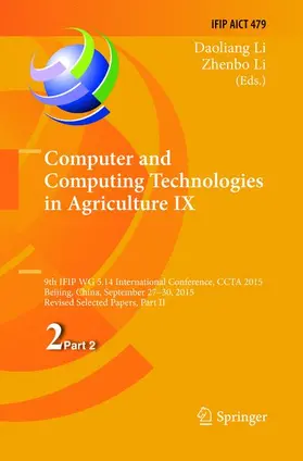 Li |  Computer and Computing Technologies in Agriculture IX | Buch |  Sack Fachmedien