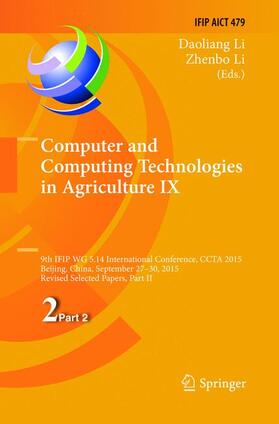 Li | Computer and Computing Technologies in Agriculture IX | Buch | sack.de