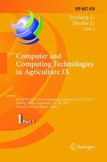 Li |  Computer and Computing Technologies in Agriculture IX | Buch |  Sack Fachmedien